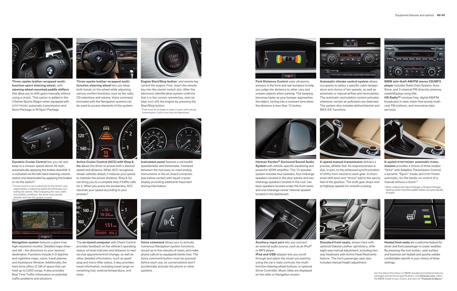 2012 BMW 3-Series Wagon Brochure Page 6